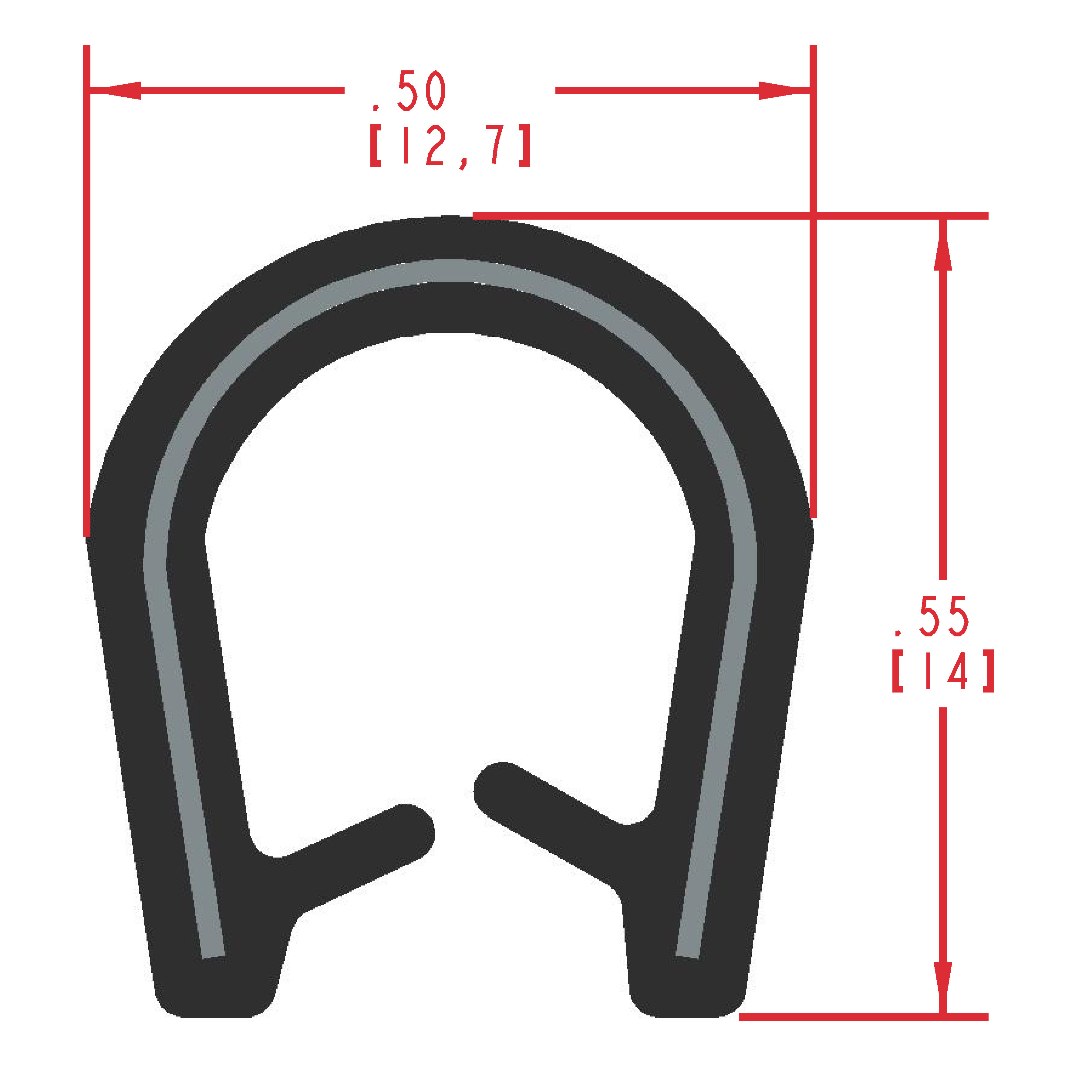 Rubber U-Channel Trim Seals | 847-531-9500